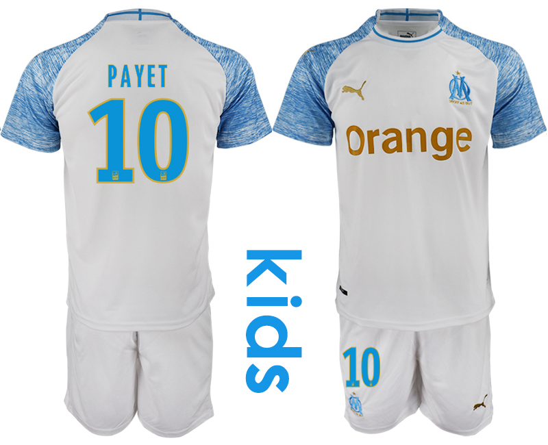 2018_2019 Club Olympique de Marseille home Youth 10 soccer jerseys